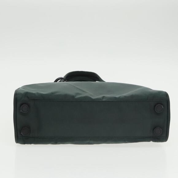 PRADA Hand Bag Nylon Green Silver - Picture 9 of 16